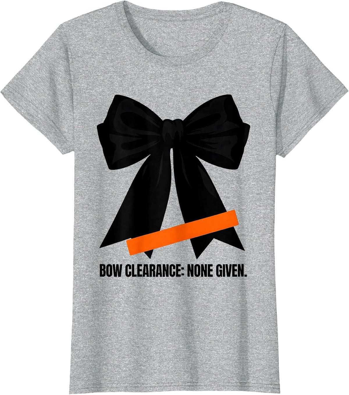 Bow Clearance None Given Brutalist Cheerleader Game Day T-Shirt - Heather Grey