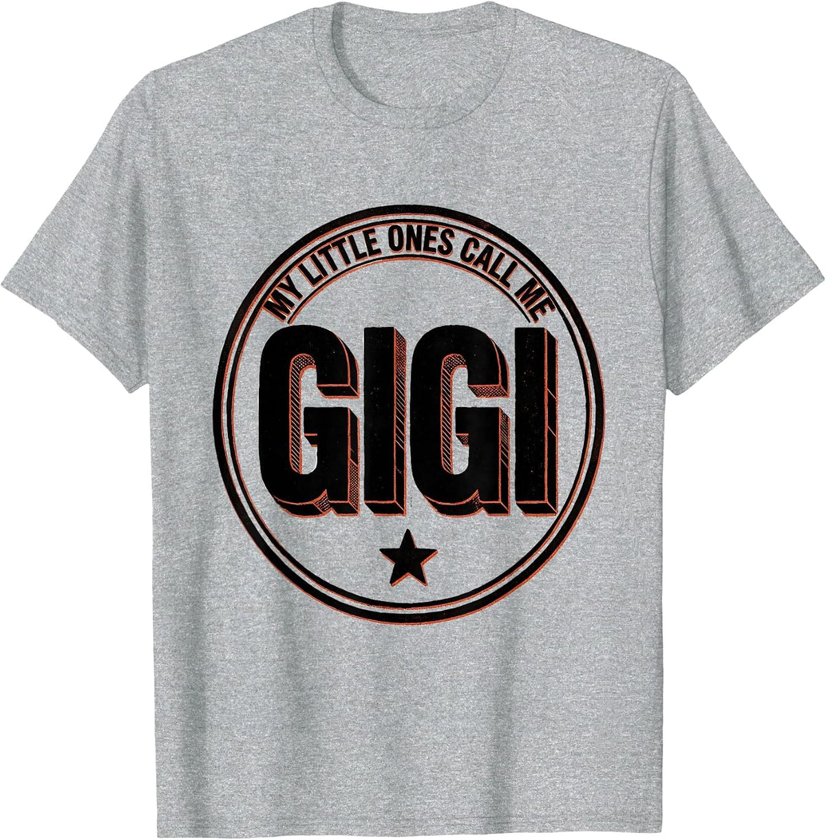 Men's My Little Ones Call Me Gigi Funny Grandma Nickname Vintage T-Shirt - Heather Grey