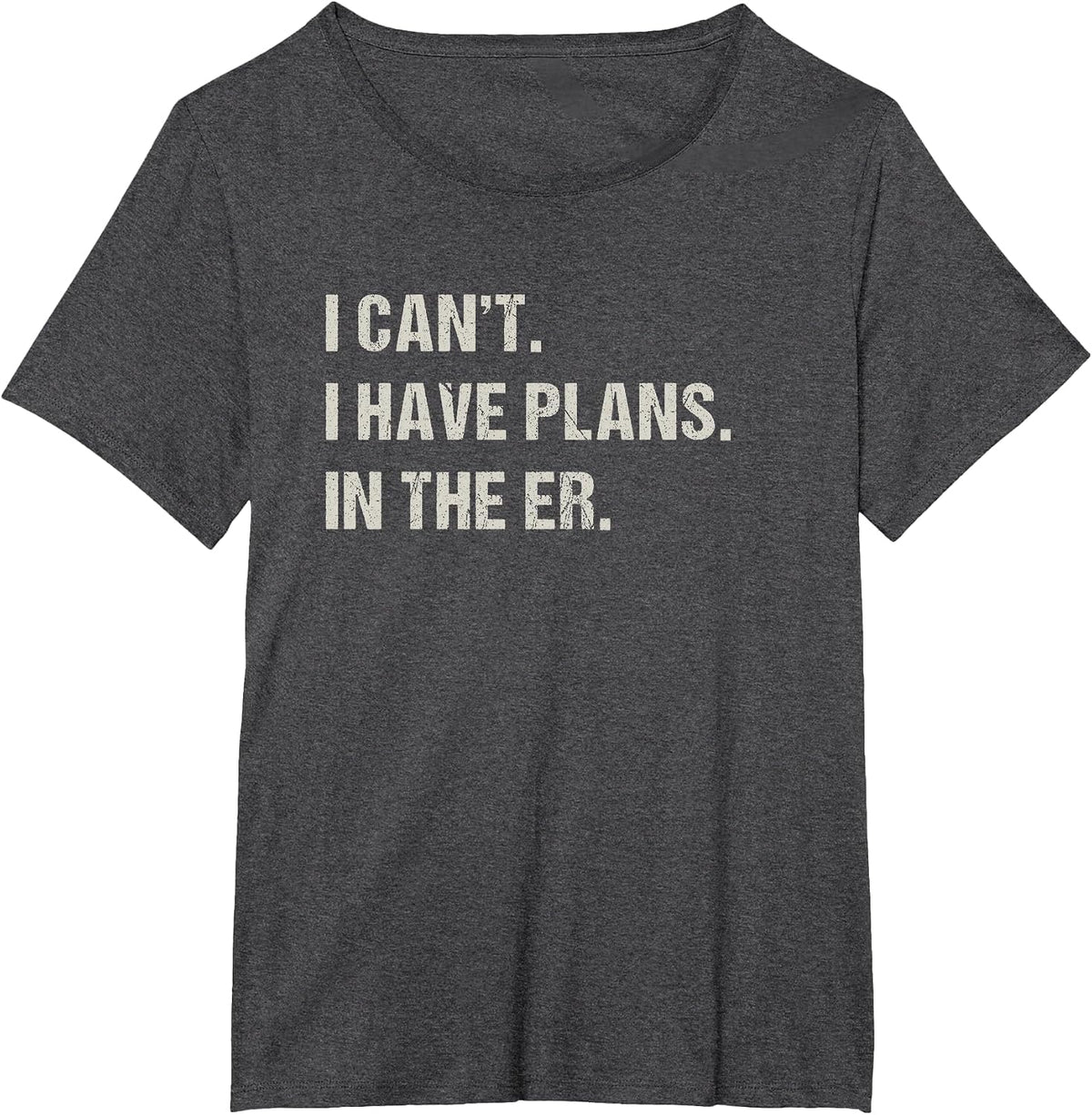 in The ER Er Nurse Emergency Room Funny Doctor T-Shirt - Dark Heather Grey