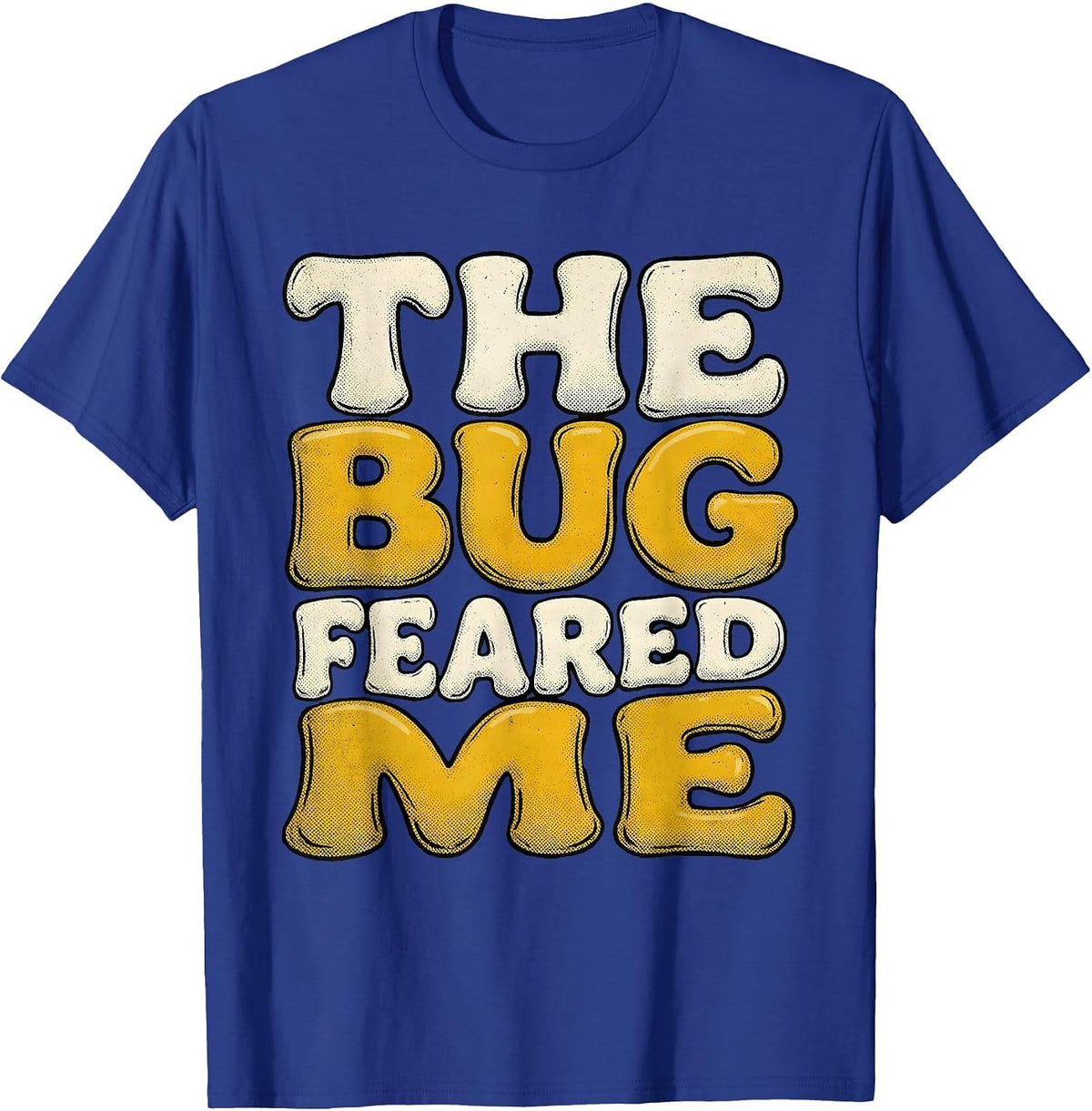The Bug Feared Me Y2K Retro Tech Design T-Shirt - Royal Blue