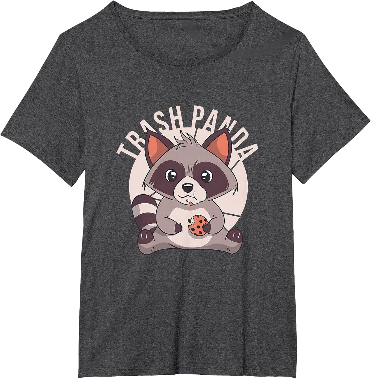 Trash Panda Funny Raccoon T-Shirt - Dark Heather Grey