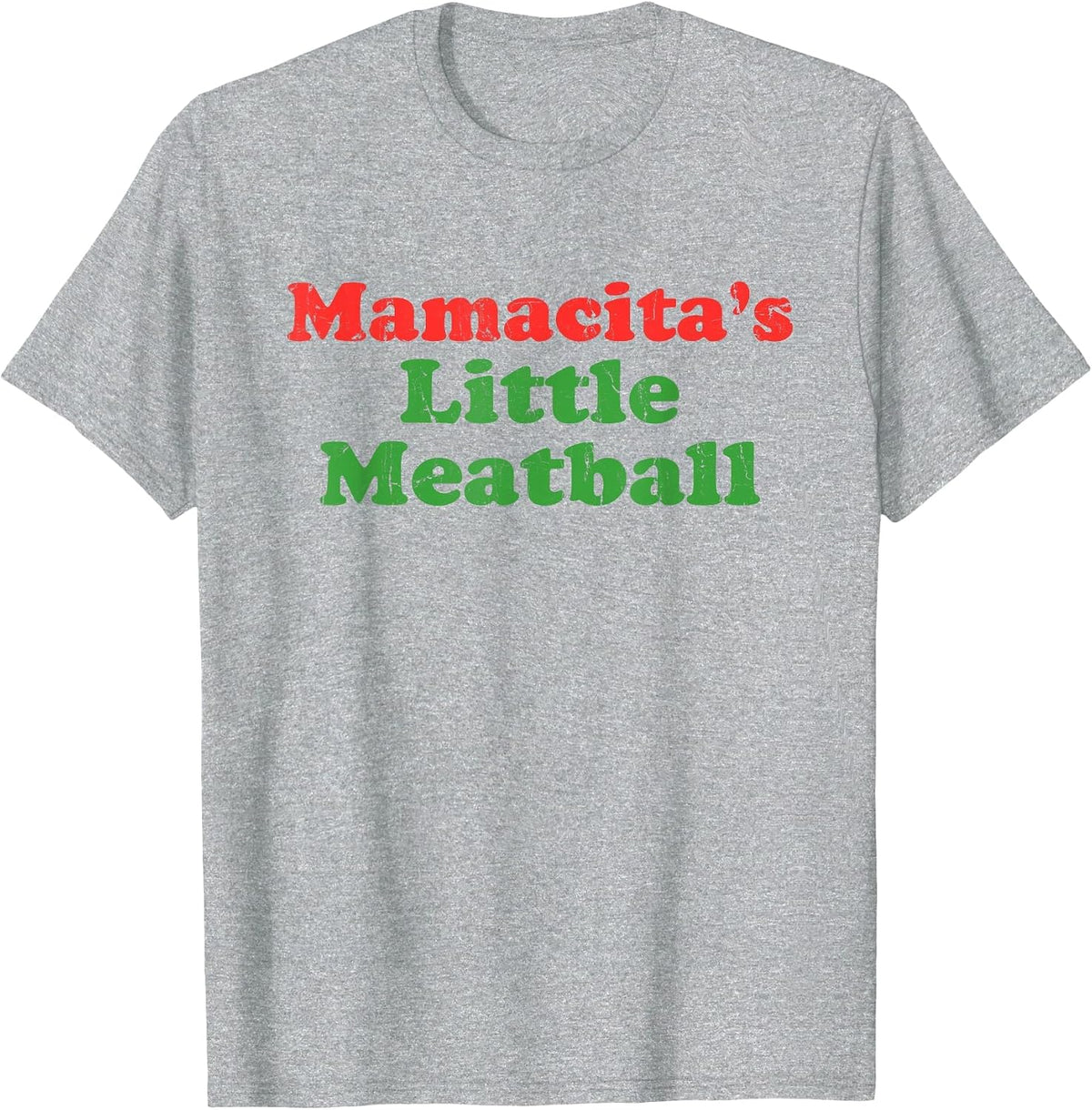 Mamacita's Little Meatball T-Shirt - Heather Grey