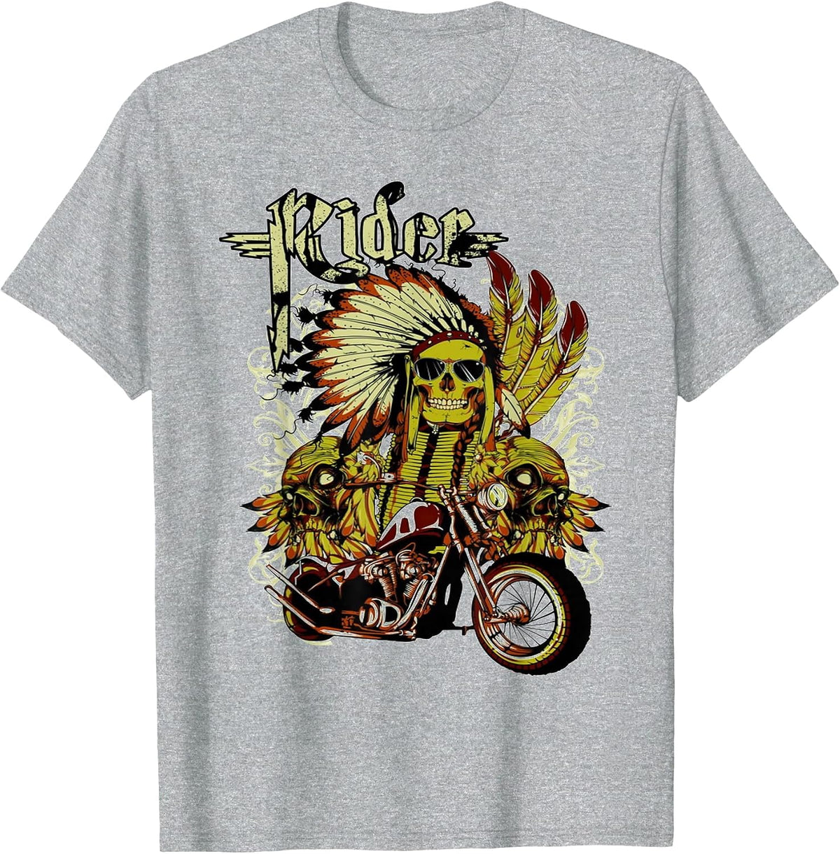Rider Tee T-Shirt - Heather Grey
