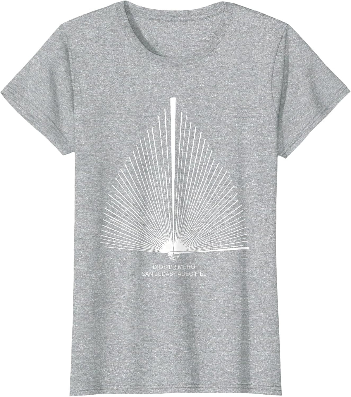 Dios Primero San Judas Tadeo Fiel Devotional Faith Spanish T-Shirt - Heather Grey