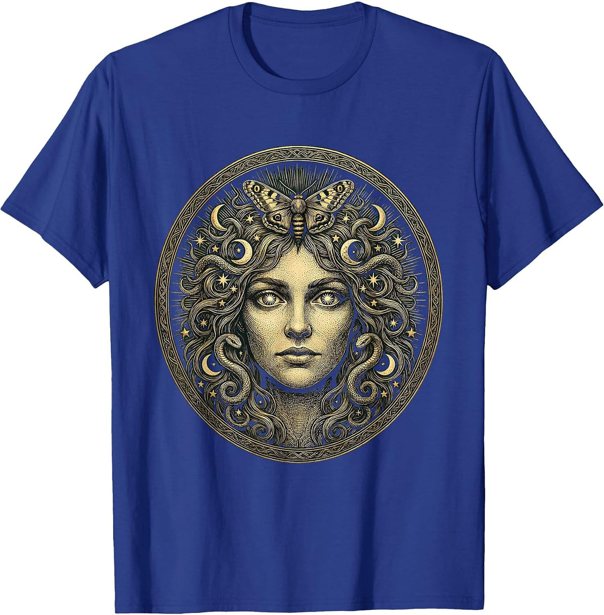 Men's Wild Irish Curls Red-Haired Celtic Beauty T-Shirt - Royal Blue