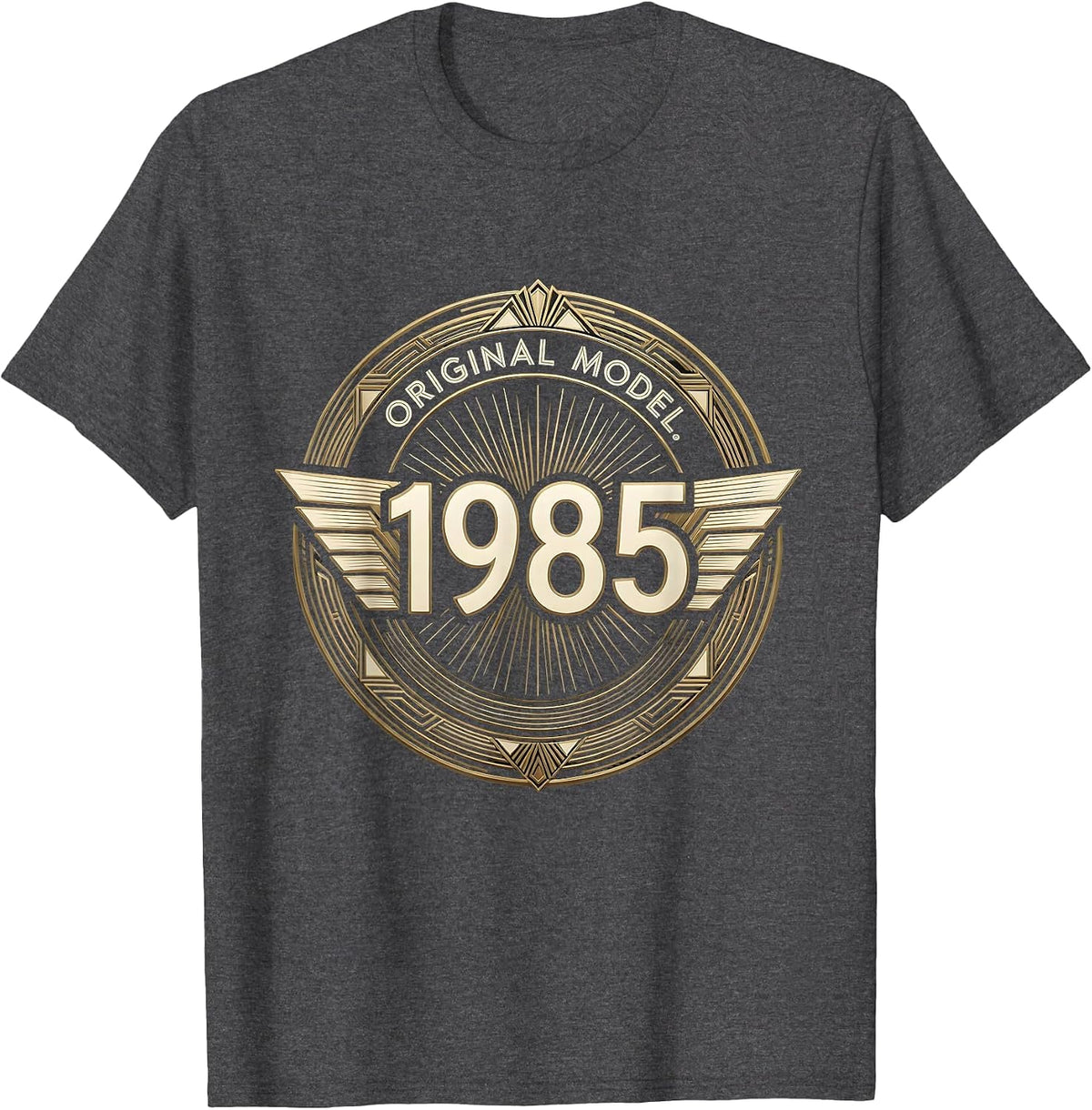 1985 Original Model Vintage Birth Year Design T-Shirt - Dark Heather Grey