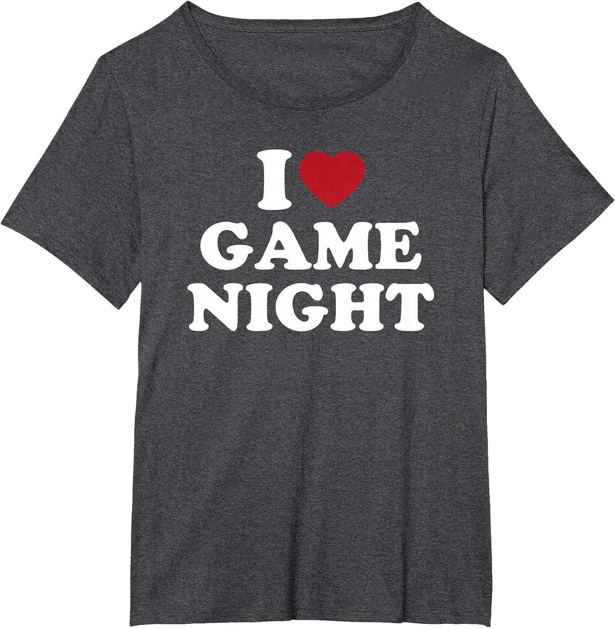 I Love Game Night Funny Board Game Dice Party Gamer T-Shirt - Dark Heather Grey
