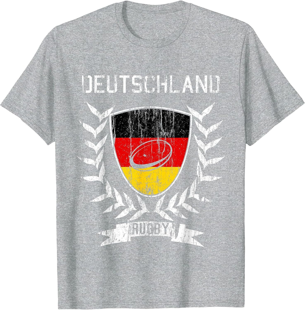 Germany Rugby Jersey 2021 Germany Rugby T-Shirt - Heather Grey