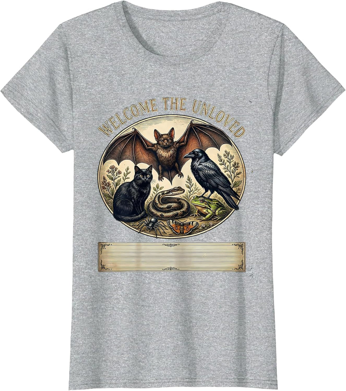 Welcome The Unloved Vintage Nature Lover Misunderstood T-Shirt - Heather Grey