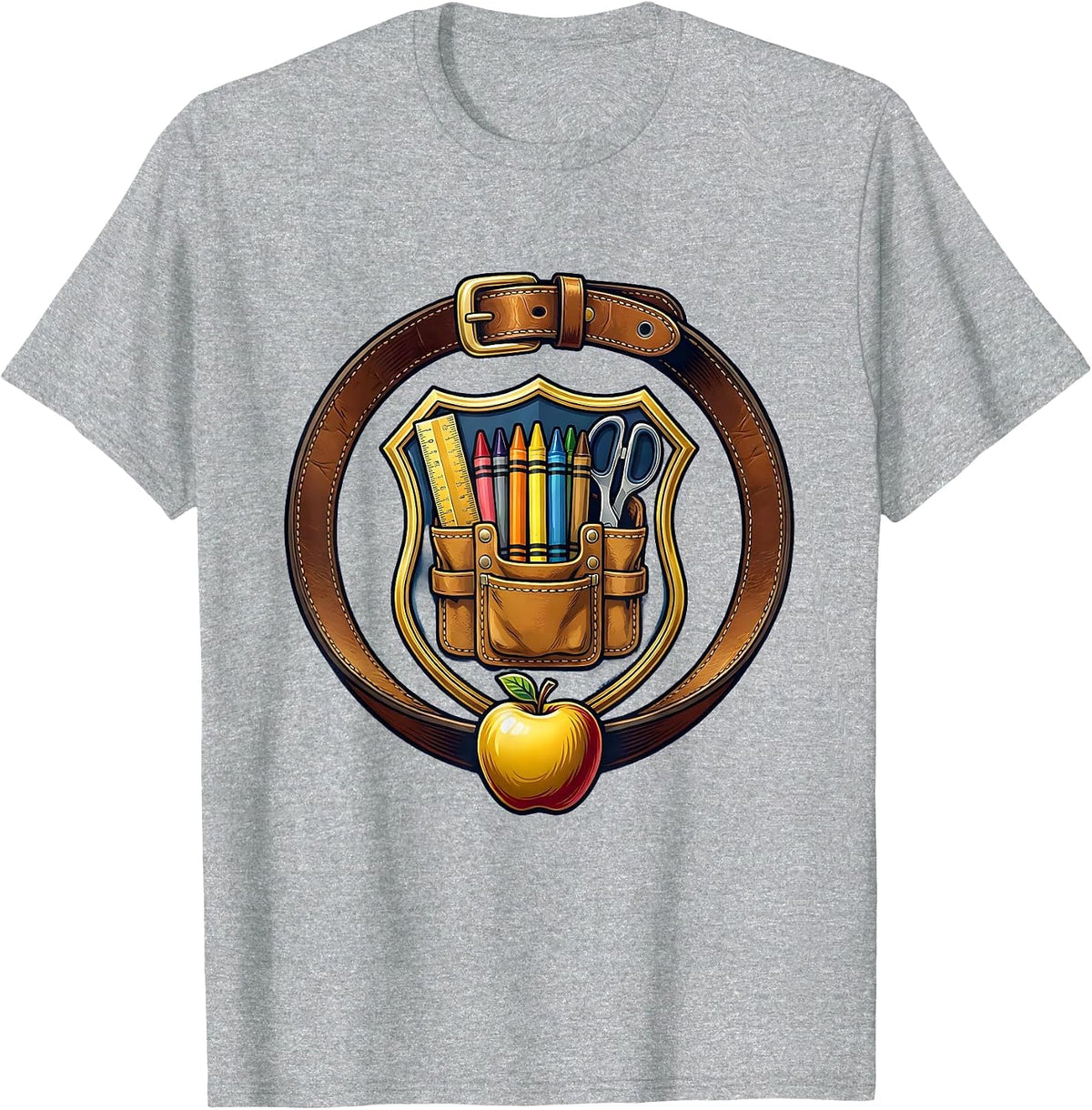 Men's Sped Teacher Toolbelt Graphic Design Gift T-Shirt - Heather Grey