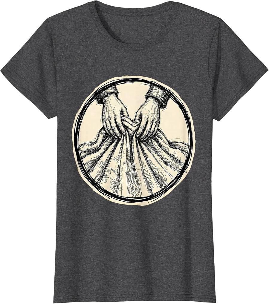 Women's Dear Person Behind Me Warm Blanket Illustration T-Shirt - Dark Heather Grey