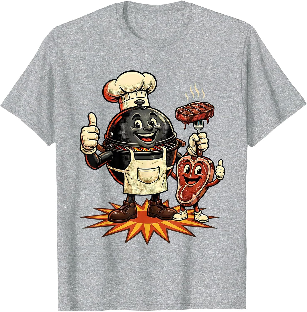 Men's Son In Law Favorite Child Grilling Together T-Shirt - Heather Grey