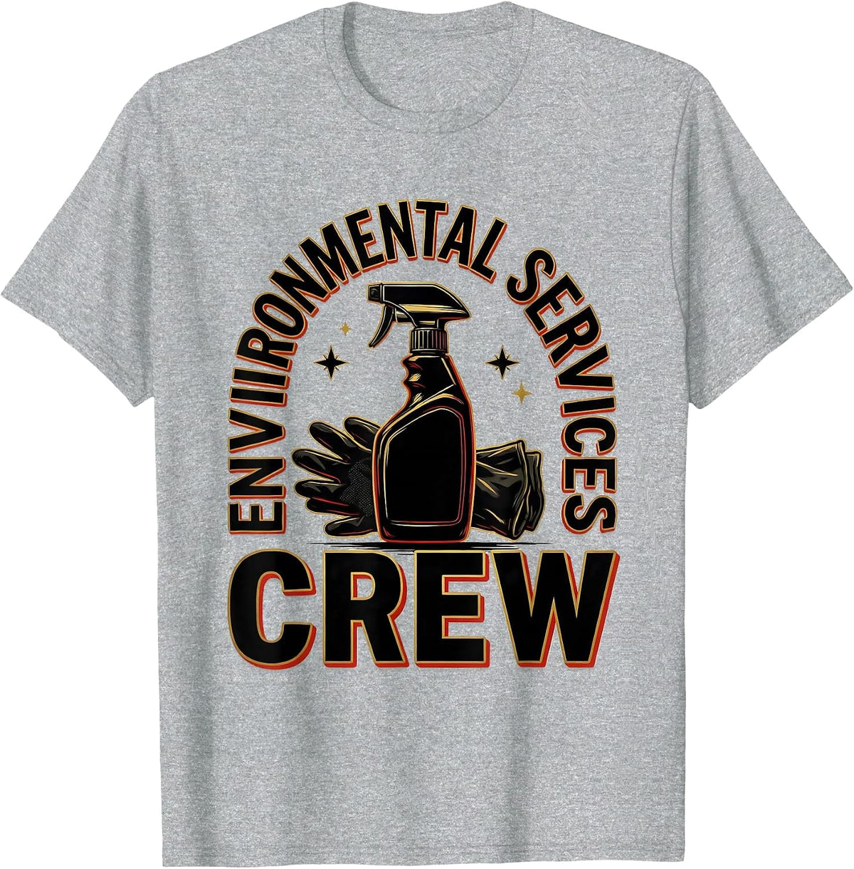 Men's Environmental Services Crew Sign Painter Showcasing Crew T-Shirt - Heather Grey