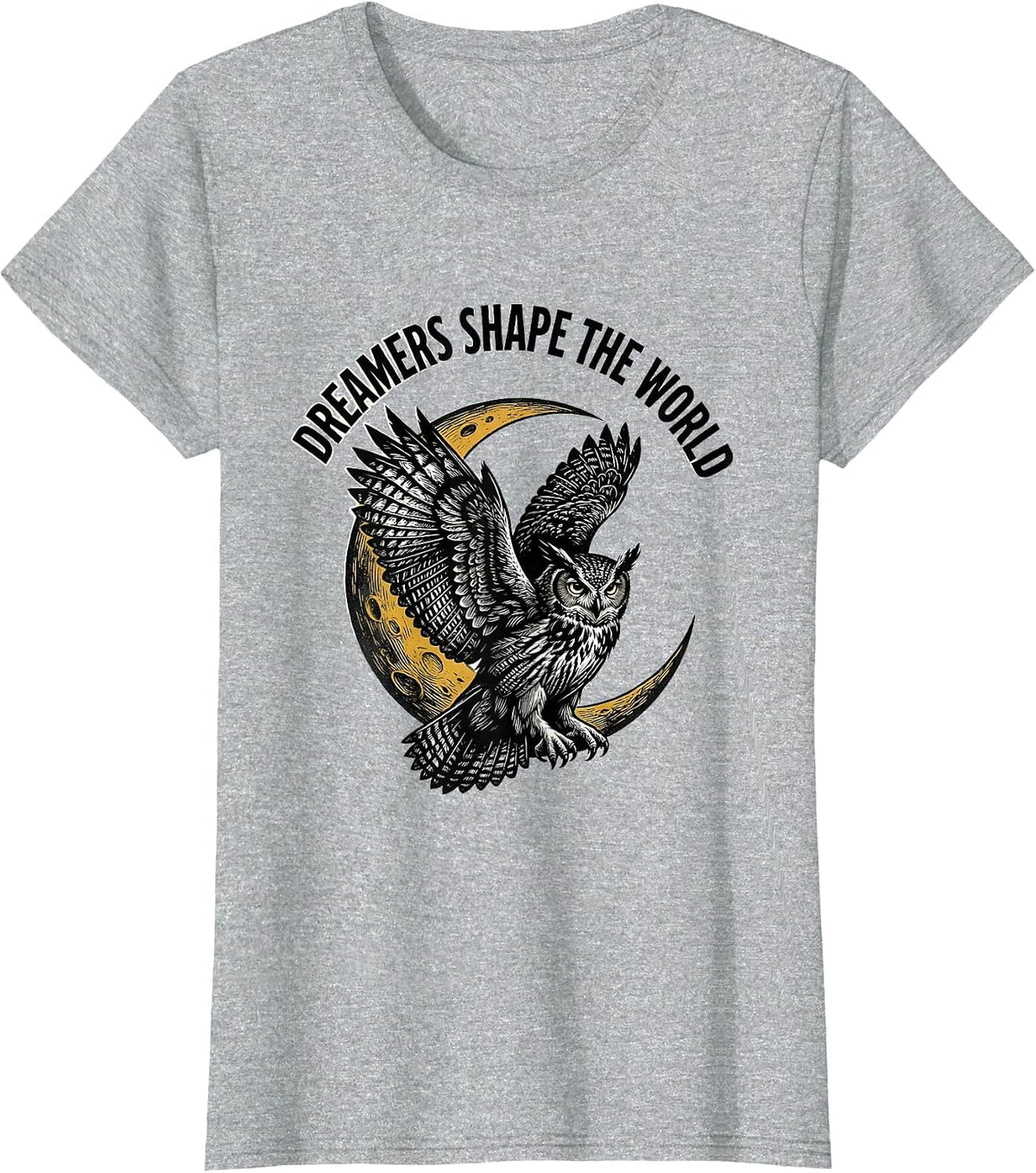 Reveur House Dreamers Shape the World Design T-Shirt - Heather Grey