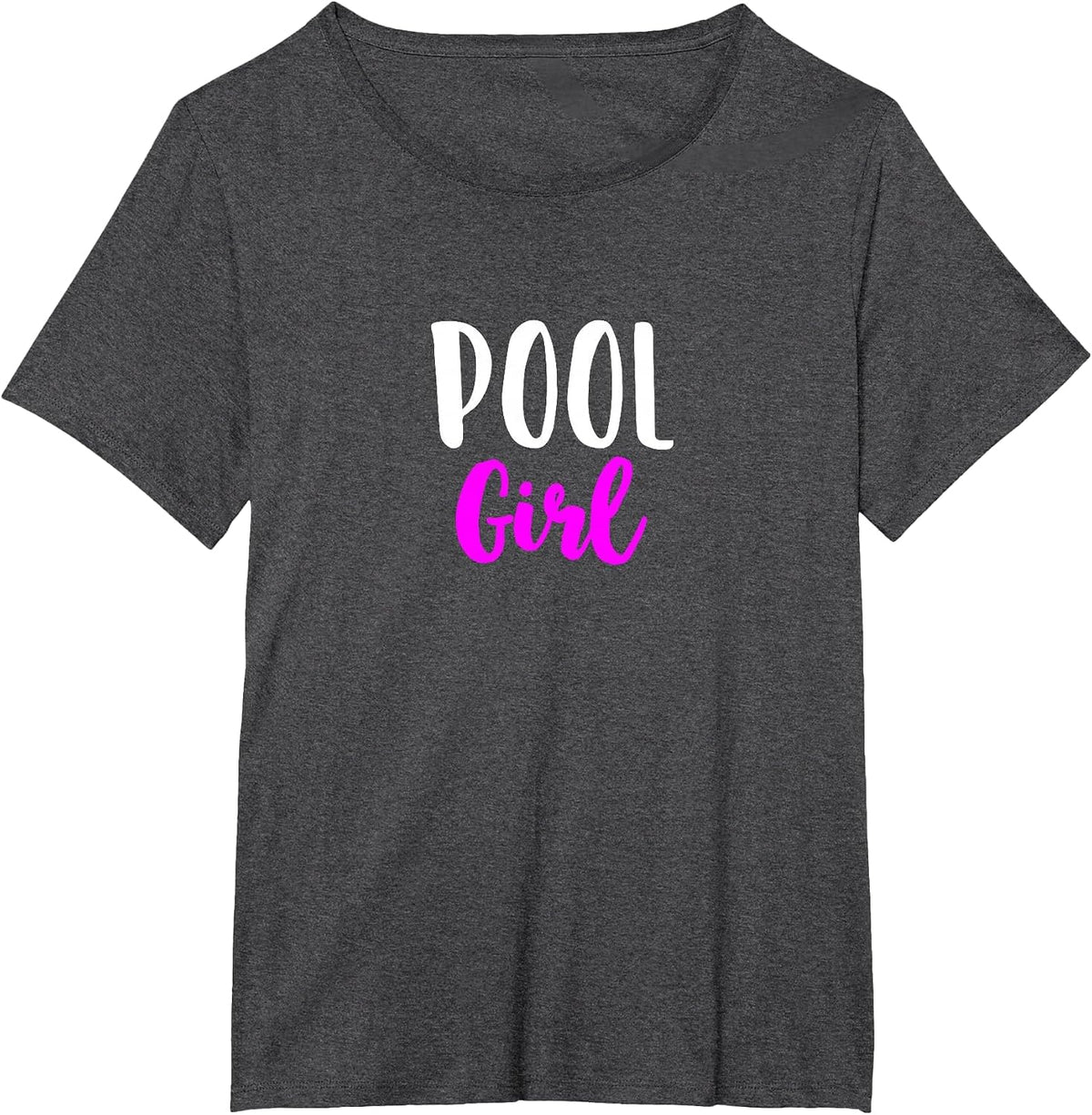 Pool Girl Billiard Player Women Funny Cute T-Shirt - Dark Heather Grey