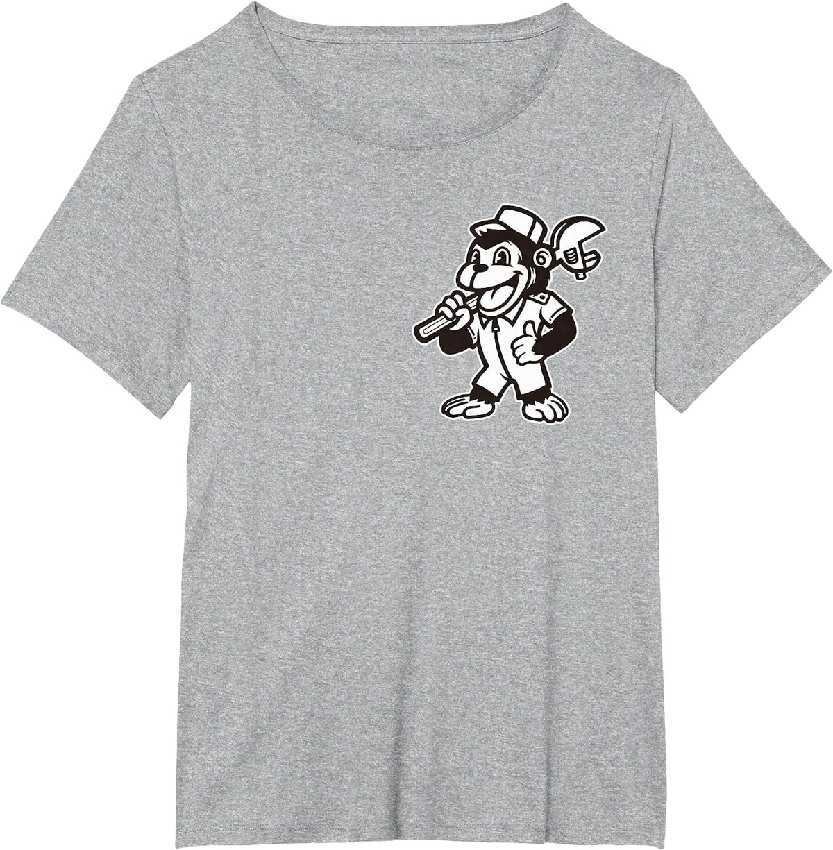 Vintage Grease Monkey T-Shirt - Heather Grey