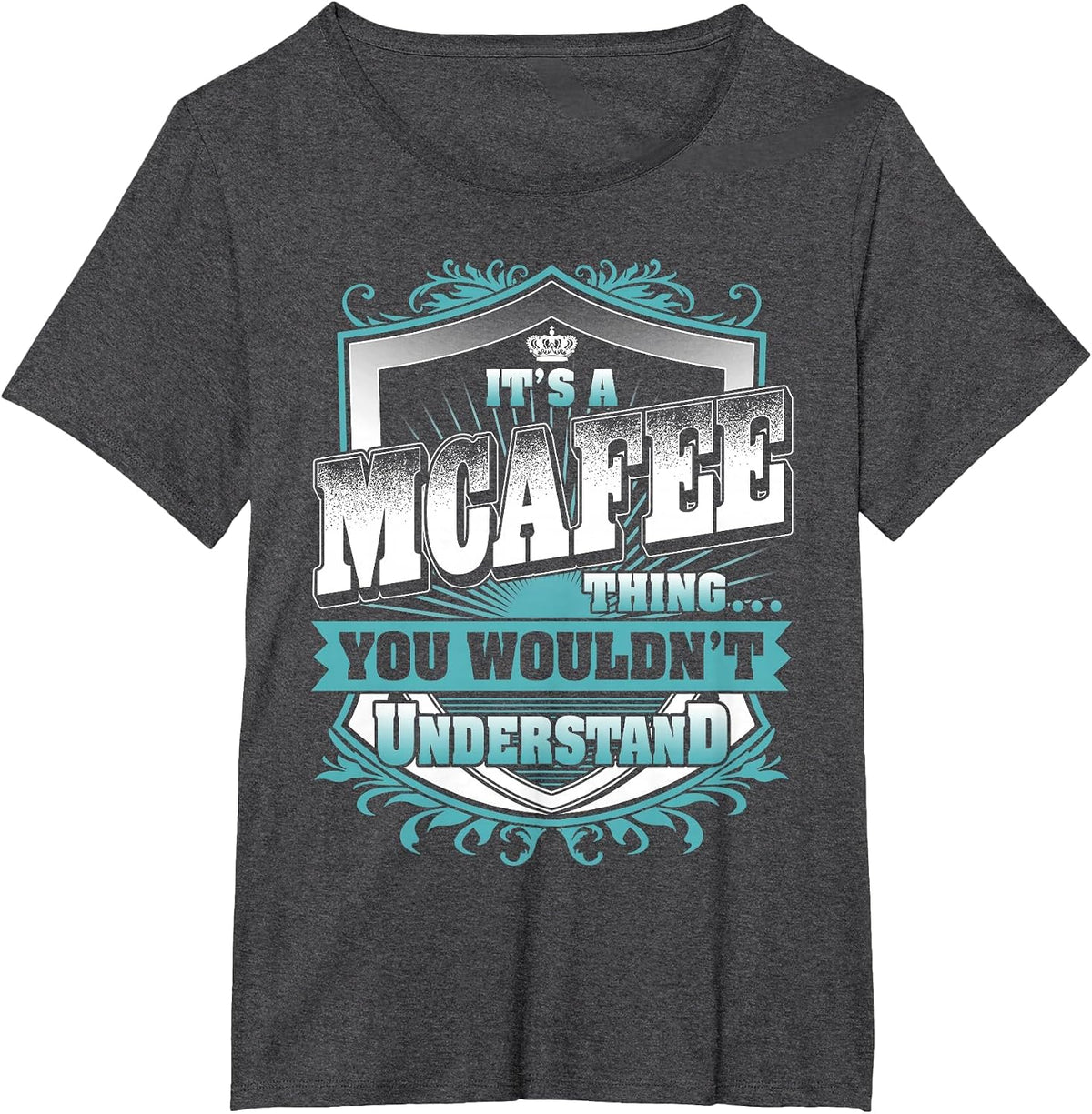It's A MCAFEE Thing You Wouldn't Understand Name Vintage T-Shirt - Dark Heather Grey