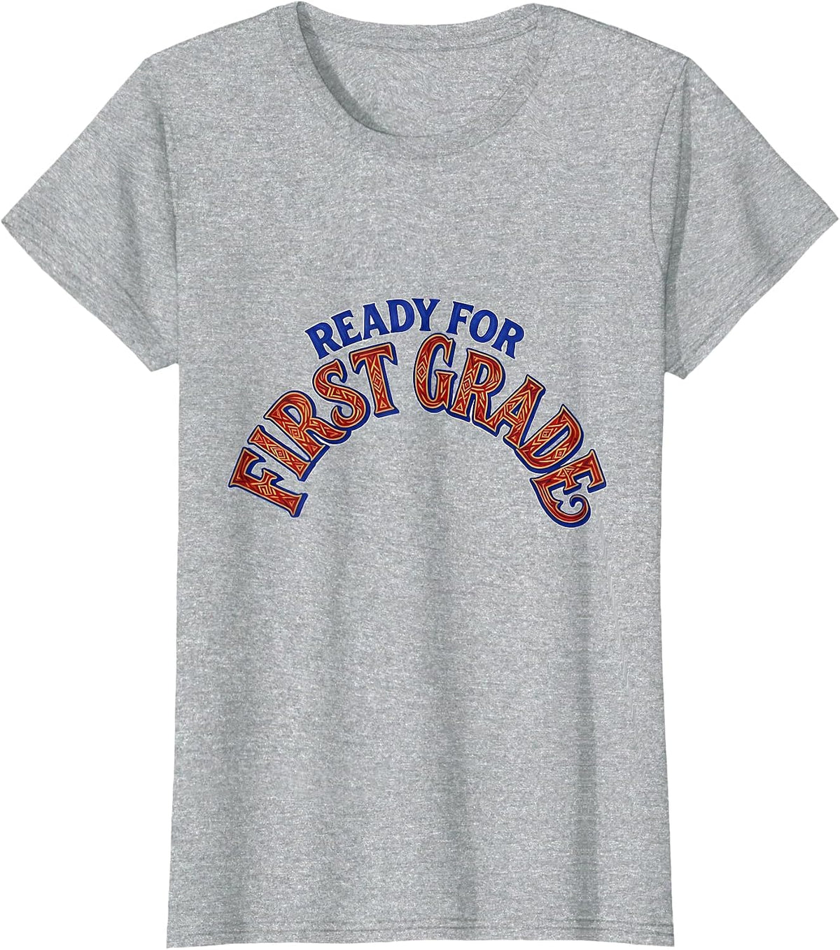 Women's Ready For First Grade Wholesome Back To School Girl Teacher T-Shirt - Heather Grey