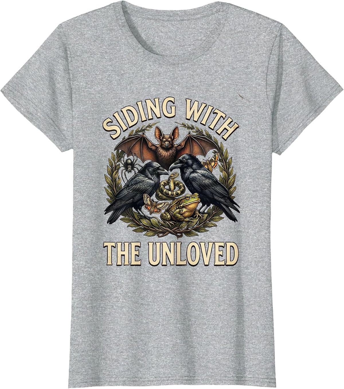 Women's Siding With The Unloved Vintage Nature Misunderstood T-Shirt - Heather Grey