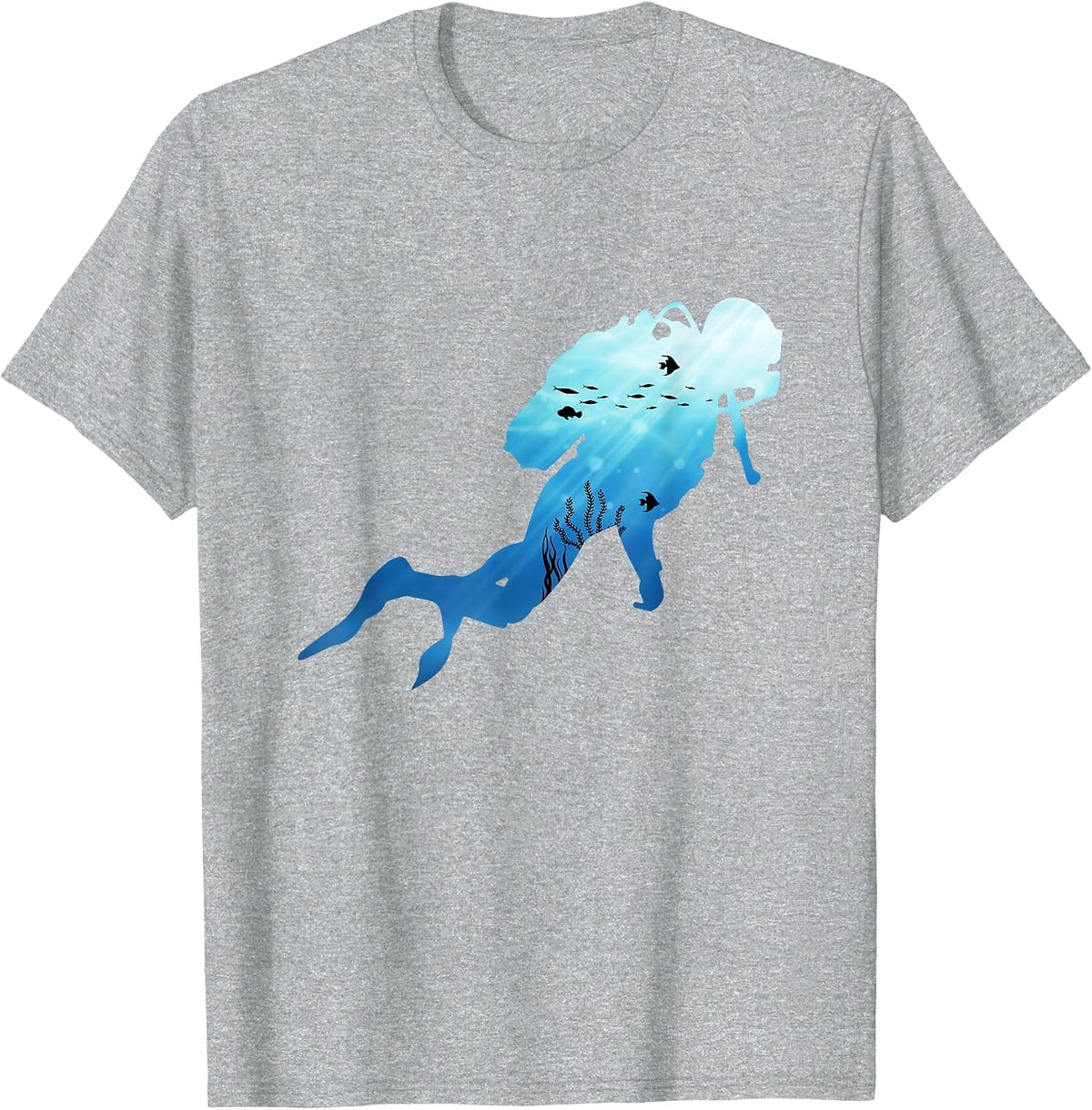 Scuba Diving - Underwater Ocean Lover Scuba Diver Trainer T-Shirt - Heather Grey