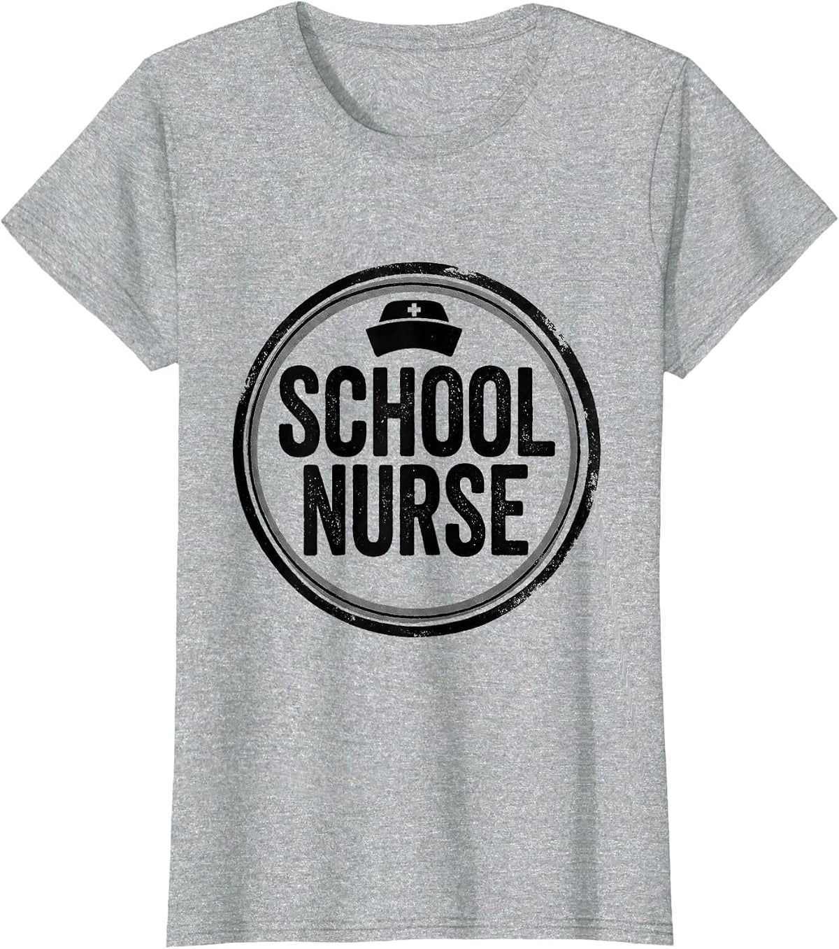 School Nurse Monochromatic Healthcare Professional Pride T-Shirt - Heather Grey