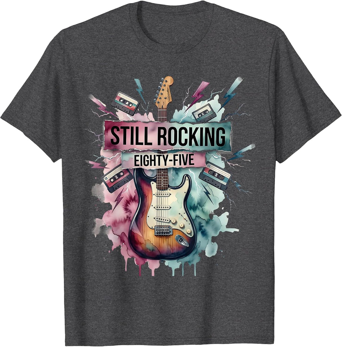 Still Rocking Eighty-Five 1985 Vintage Design T-Shirt - Dark Heather Grey