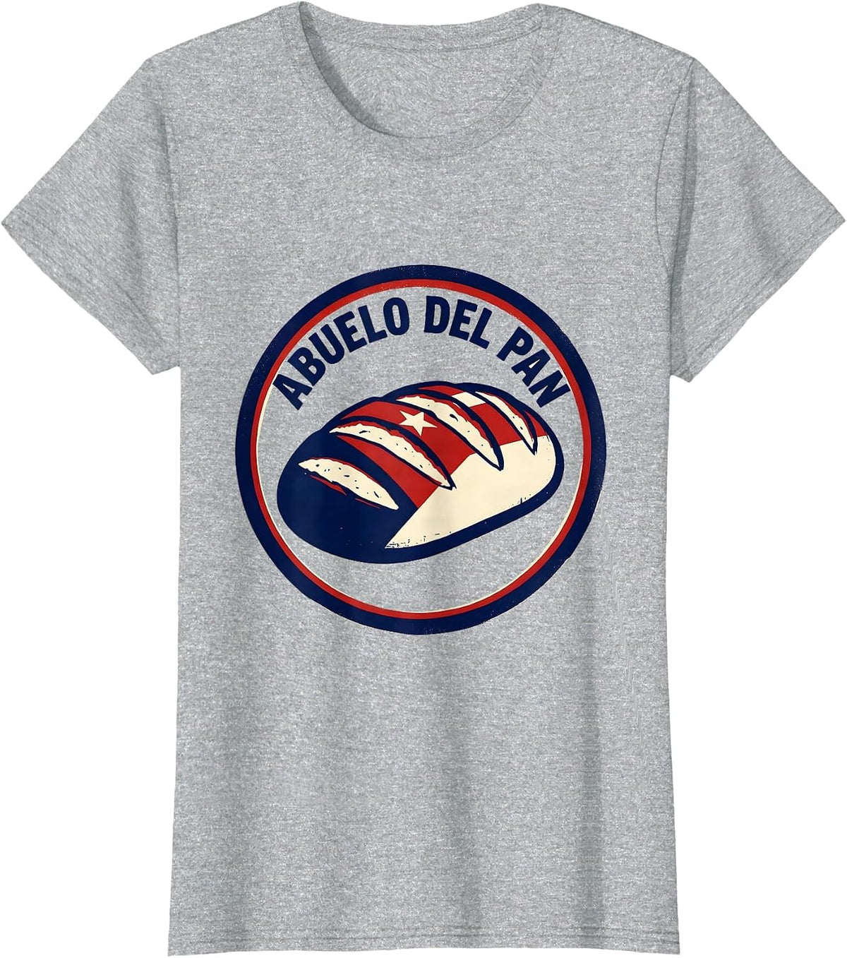 Abuelo Del Pan Cuban Heritage Family Humor T-Shirt - Heather Grey