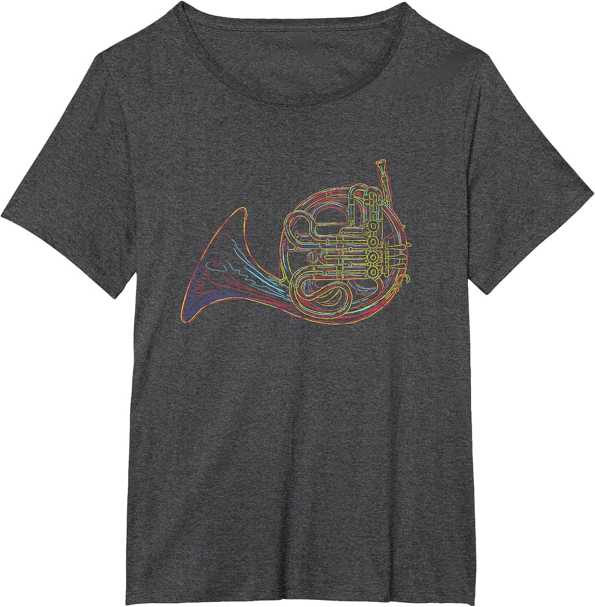 French Horn French Horn T-Shirt - Dark Heather Grey