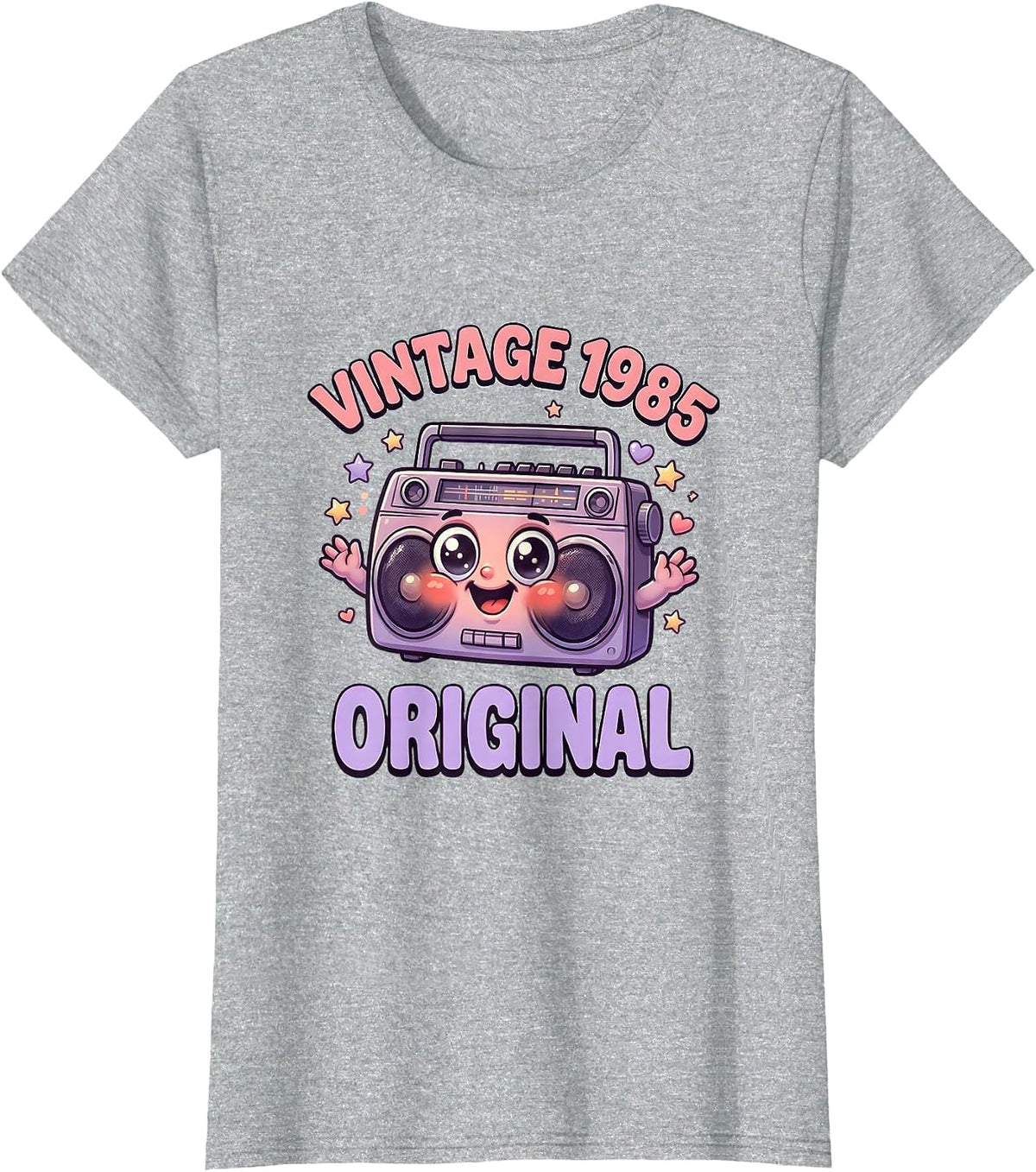 Vintage 1985 Original Classic Birthday Design T-Shirt - Heather Grey