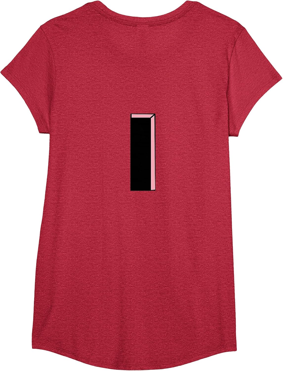 Pink Piggy Bank Original Halloween Costume T-Shirt - Girls Red Heather