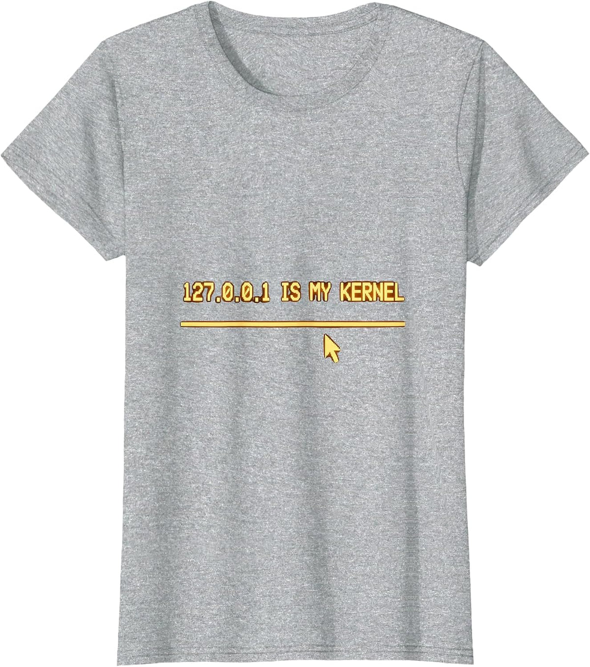 127.0.0.1 Is My Kernel Funny Programmer Linux Sysadmin Humor T-Shirt - Heather Grey