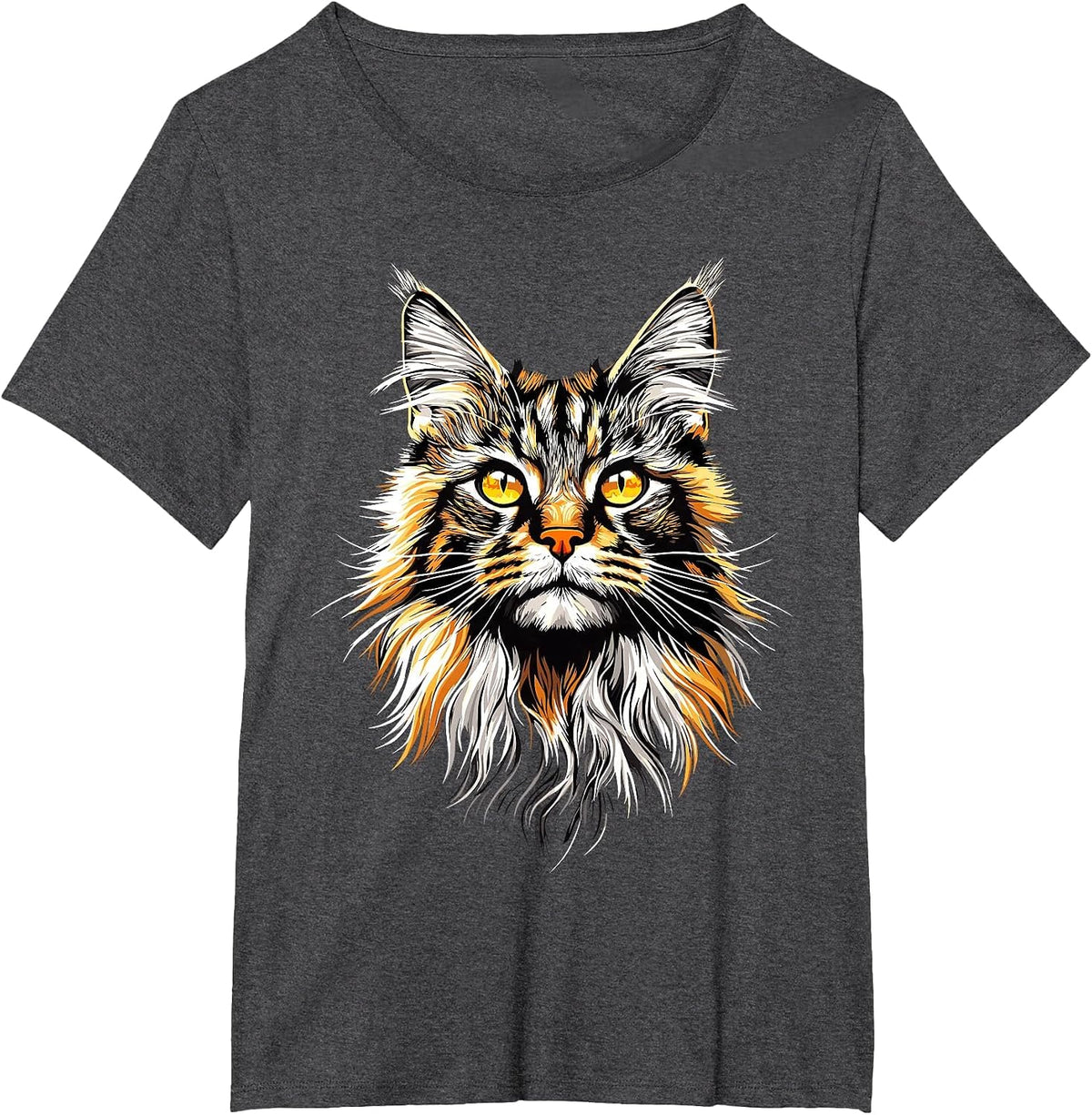Maine Coon Cat Lovers Cute Funny Maine Coon Cats Lover T-Shirt - Dark Heather Grey