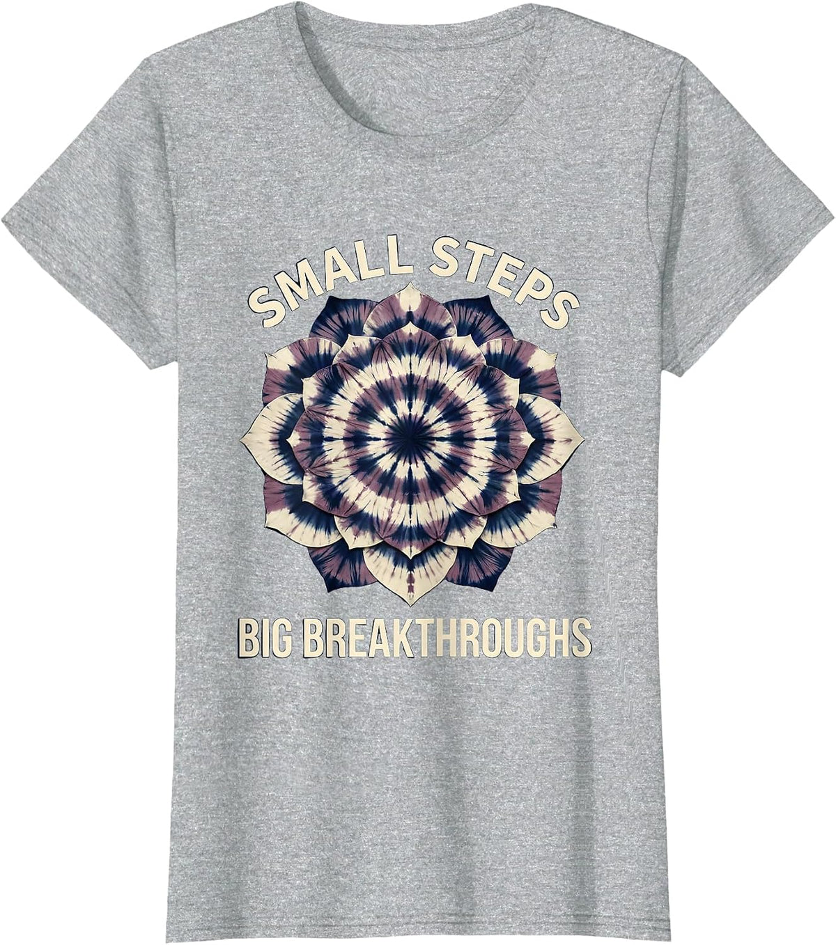 Women's Small Steps Big Breakthroughs Paraprofessional Design T-Shirt - Heather Grey