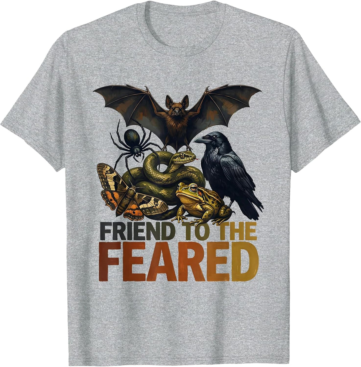 Men's Friend To The Feared Sentimental Misunderstood Creatures T-Shirt - Heather Grey