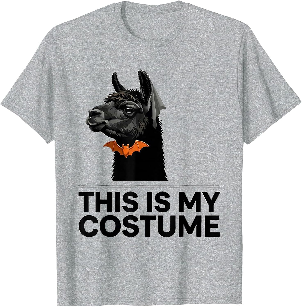 Men's This Is My Costume Funny Llama Alpaca Halloween Party T-Shirt - Heather Grey
