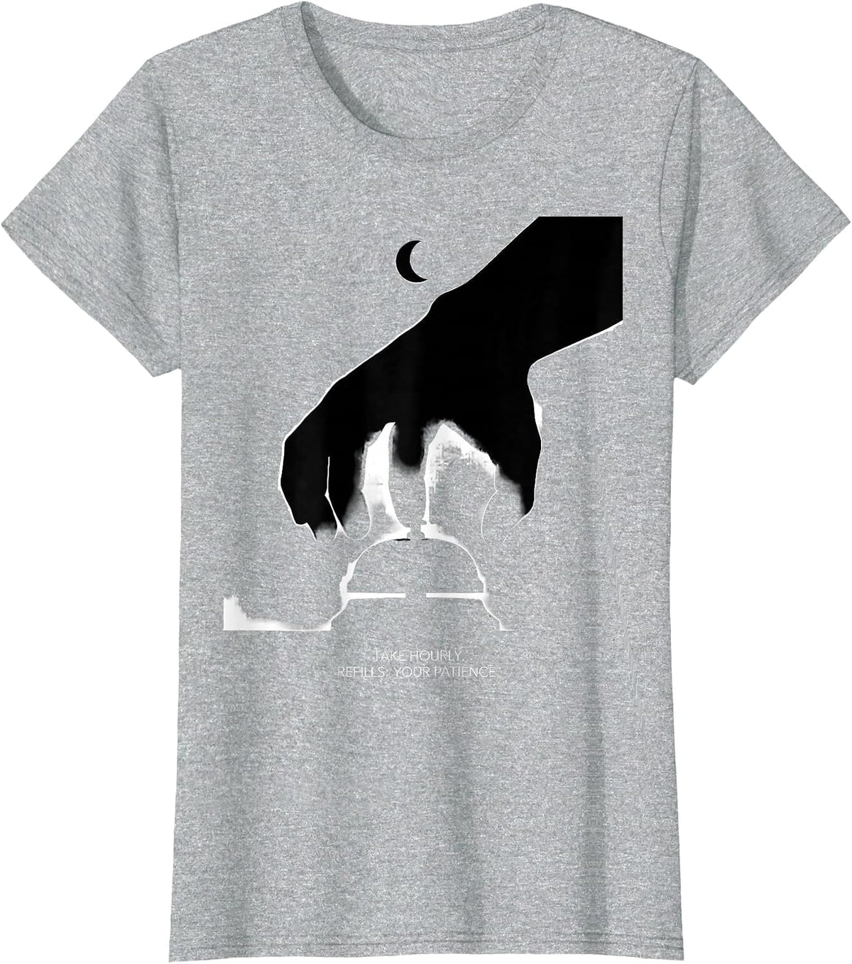 Take Hourly Refills Your Patience Funny Pharmacy Tech T-Shirt - Heather Grey