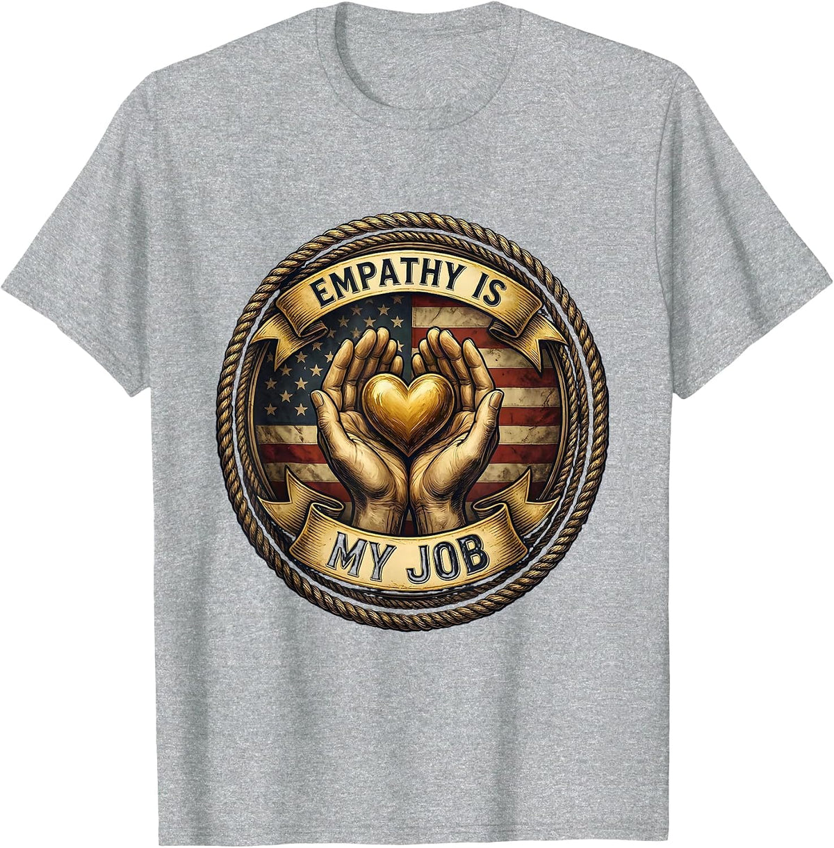 Men's Empathy Is My Job Paraprofessional Design T-Shirt - Heather Grey