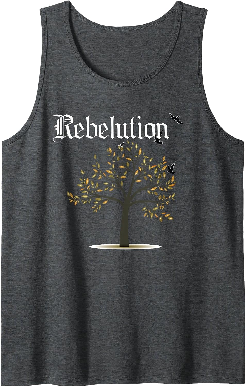 Rebelution Falling into Place Tank Top - Dark Heather Grey