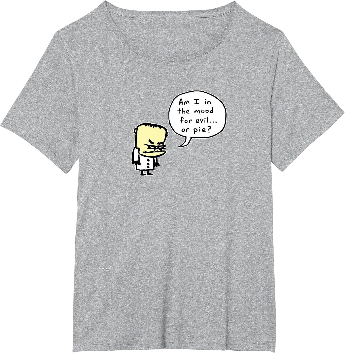 Evil or Cake Dr. Strangegutt T-Shirt - Heather Grey
