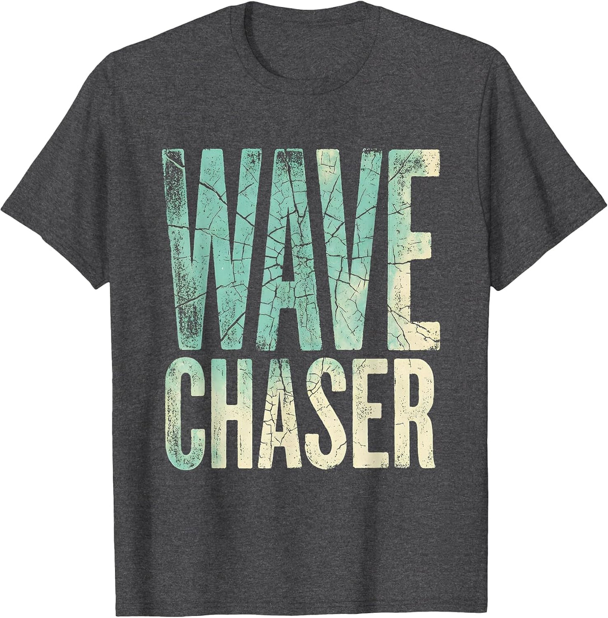 Men's Wave Chaser Sailor Nautical Design T-Shirt - Dark Heather Grey