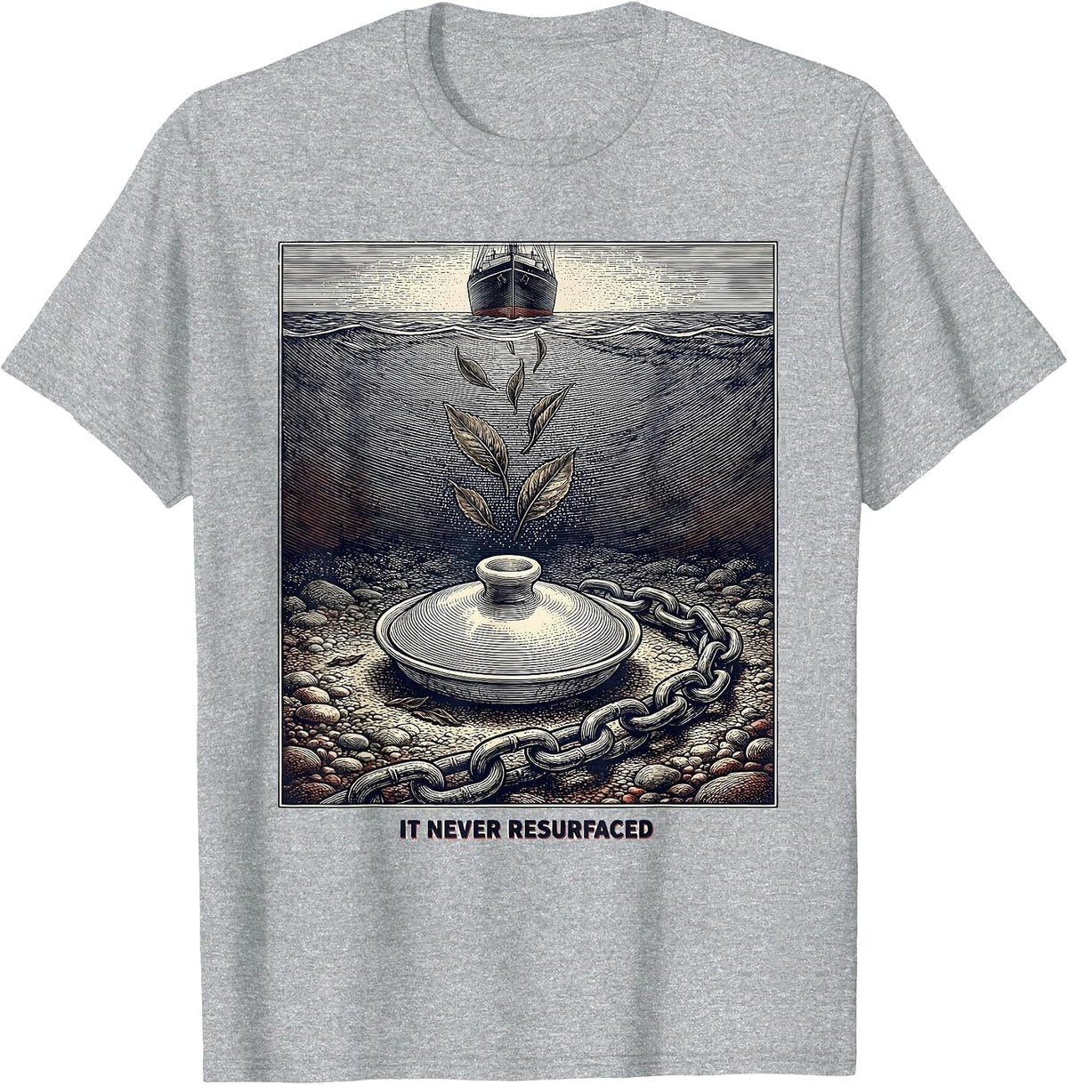 Men's It Never Resurfaced Funny History Teacher 4th Of July T-Shirt - Heather Grey