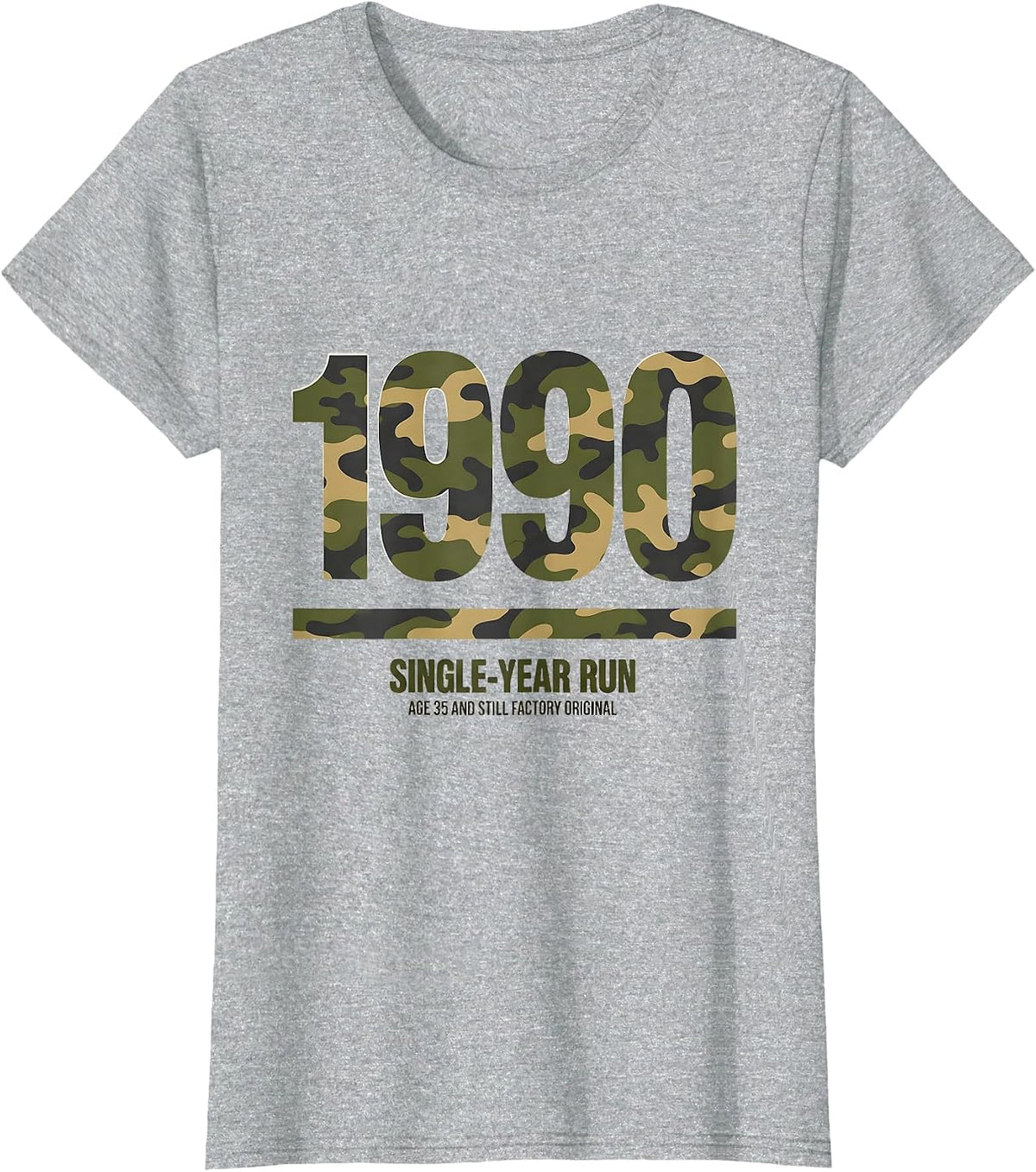 1990 — Single-Year Run — Age 35 And Still Factory Original T-Shirt - Heather Grey