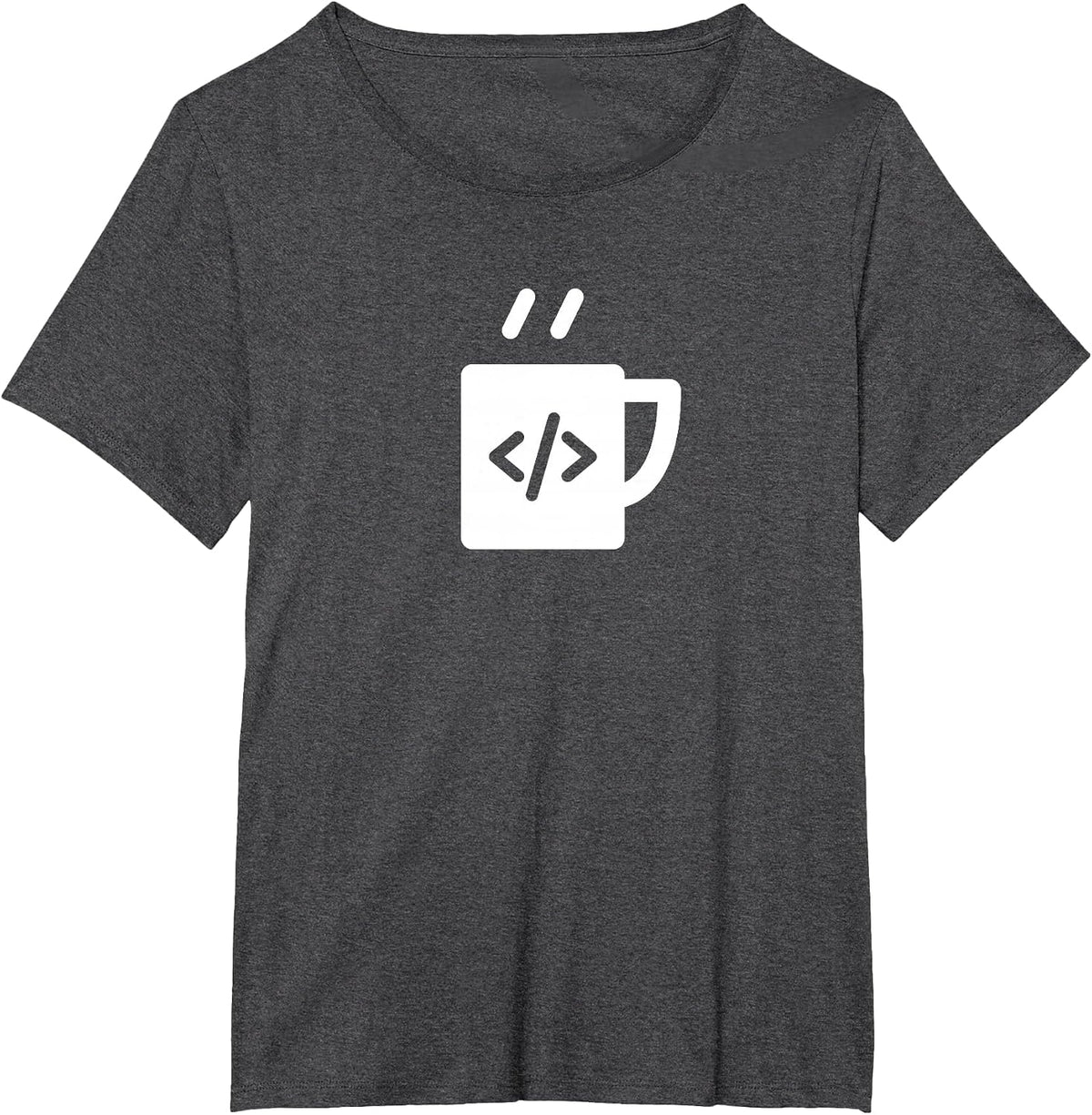 Javascript Code Coffee Developer Programmer T-Shirt - Dark Heather Grey