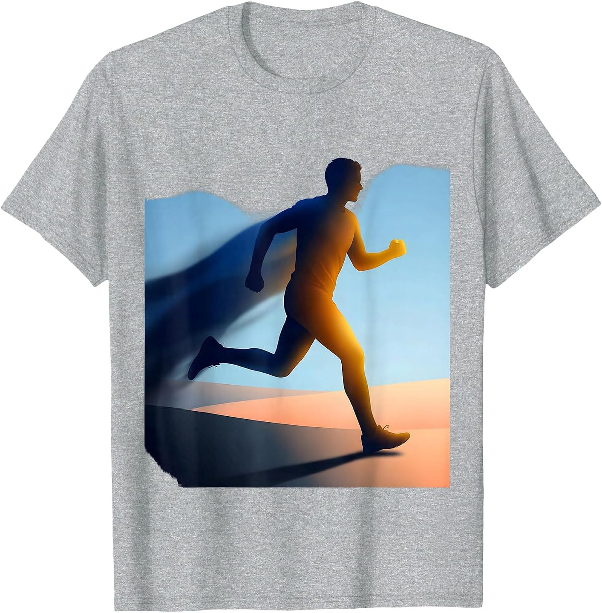 Men's Stepping Into the Light Suicide Prevention Design T-Shirt - Heather Grey
