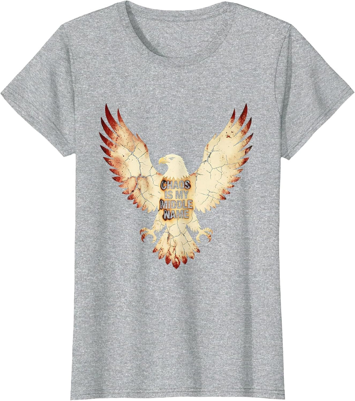 Chaos Is My Middle Name Coordinator Design T-Shirt - Heather Grey