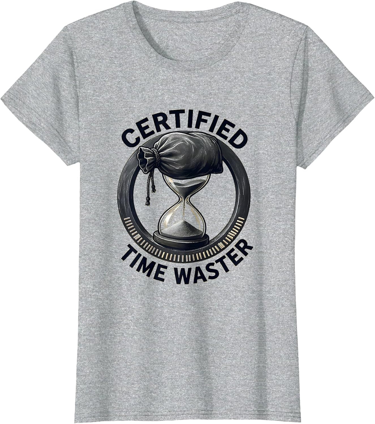 Women's Certified Time Waster Funny Rock Climber Bouldering Gift T-Shirt - Heather Grey