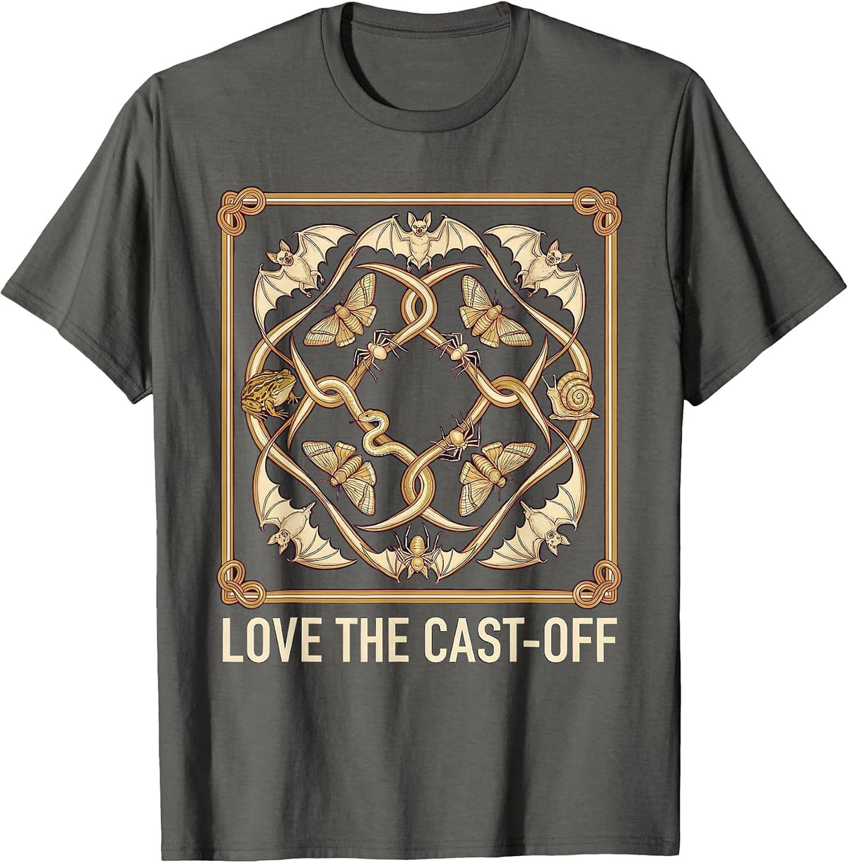 Love The Cast-Off Sentimental Misunderstood Creatures Animal T-Shirt - Asphalt Grey