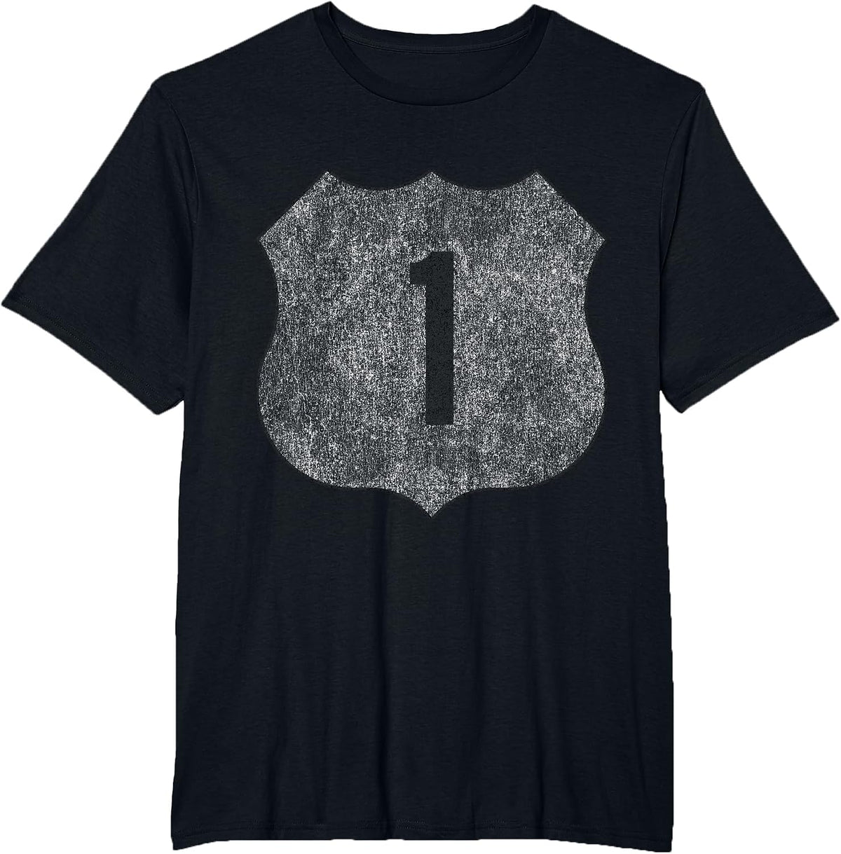 U.S. Route 1 T-Shirt T-Shirt - Black