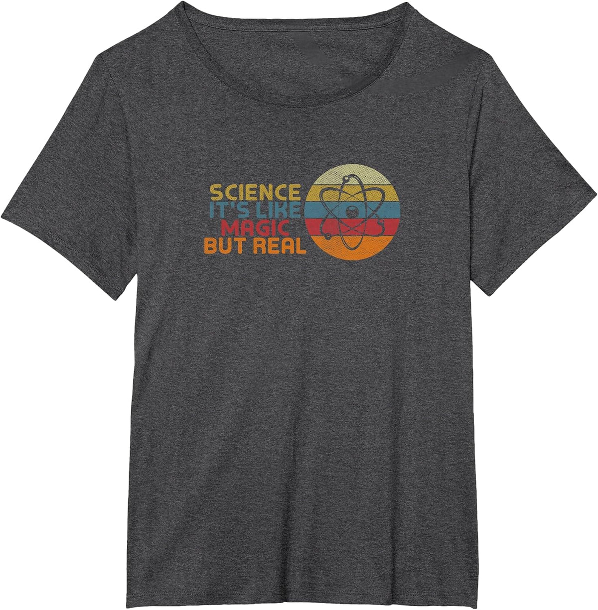 Periodic Table Student Science its Like Magic but Real T-Shirt - Dark Heather Grey
