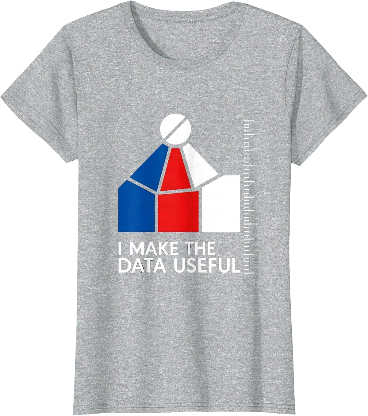 Women's I Make The Data Useful Bauhaus Modernist Special Education T-Shirt - Heather Grey